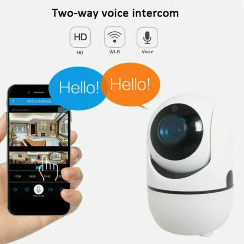 1080P WiFi Home Security Camera – Night Vision for Baby & Pet Monitoring