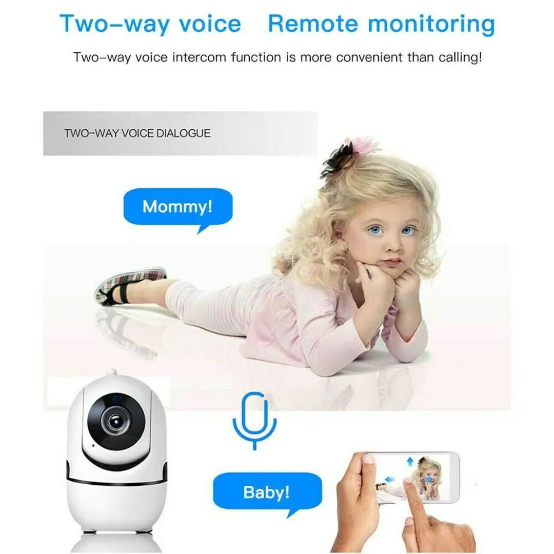 1080P WiFi Home Security Camera – Night Vision for Baby & Pet Monitoring